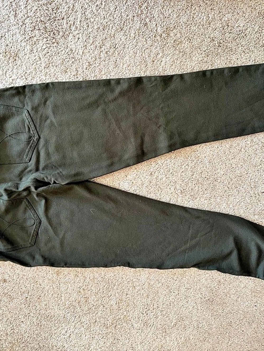Calvin Klein Jeans Women's Straight Leg Pants in Green - Picture 2 of 2